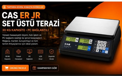 CAS ER JR Set Üstü Terazi